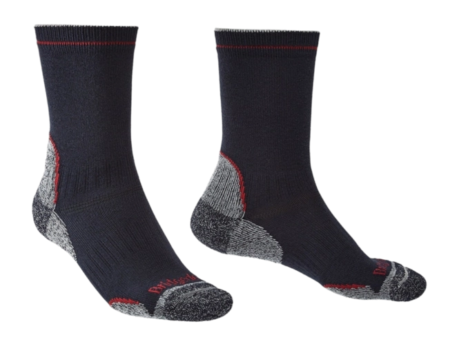 Socks Bridgedale Unisex Hike Lightweight Coolmax Performance Boot Navy Red