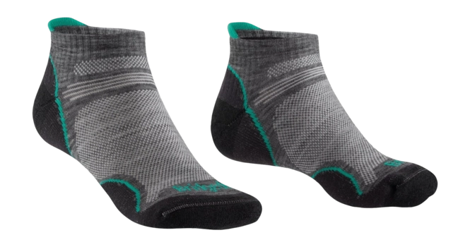 Socks Bridgedale Women Hike Ultra Light T2 Merino Performance Low Mid Grey Surf