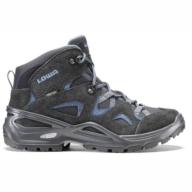 Walking Shoe Lowa Bora Gtx Qc Ws Anthracite Blue