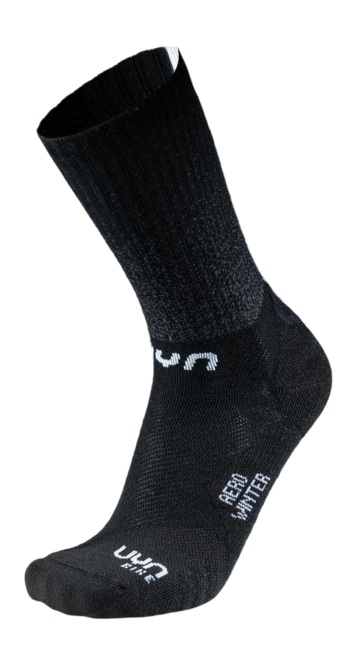 Cycling Socks UYN Men Aero Winter Black White