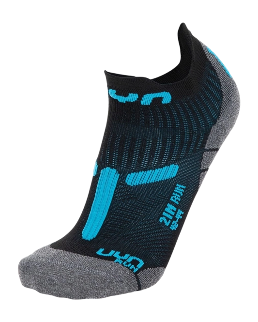 Socks UYN Men Run 2In Black Turquoise