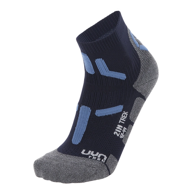 Hiking Socks UYN Men Trekking 2In Low Cut Blue Navy