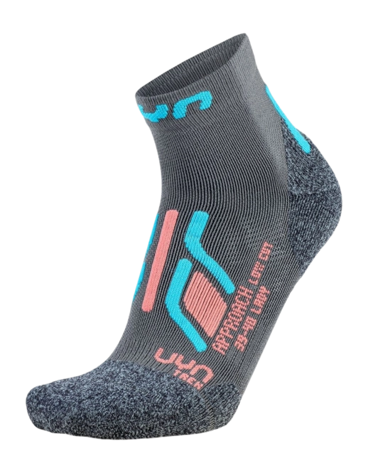 Wandelsocks UYN Women Trekking Approach Low Cut Grey Turquoise