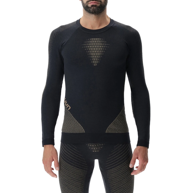 Undershirt UYN Men Cashmere Shiny 2.0 Uw L/S Round Neck Celebrity Gold