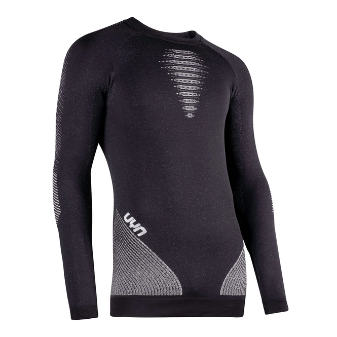 Undershirt UYN Men Cashmere Shiny 2.0 Uw L/S Round Neck Celebrity Silver