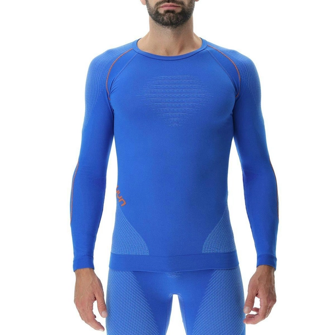 Undershirt UYN Men Evolutyon Uw L/S Lapis Blue Blue Orange Shiny