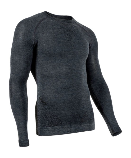 Undershirt UYN Men Fusyon Cashmere Uw Lg_Sl Grey Rock Black