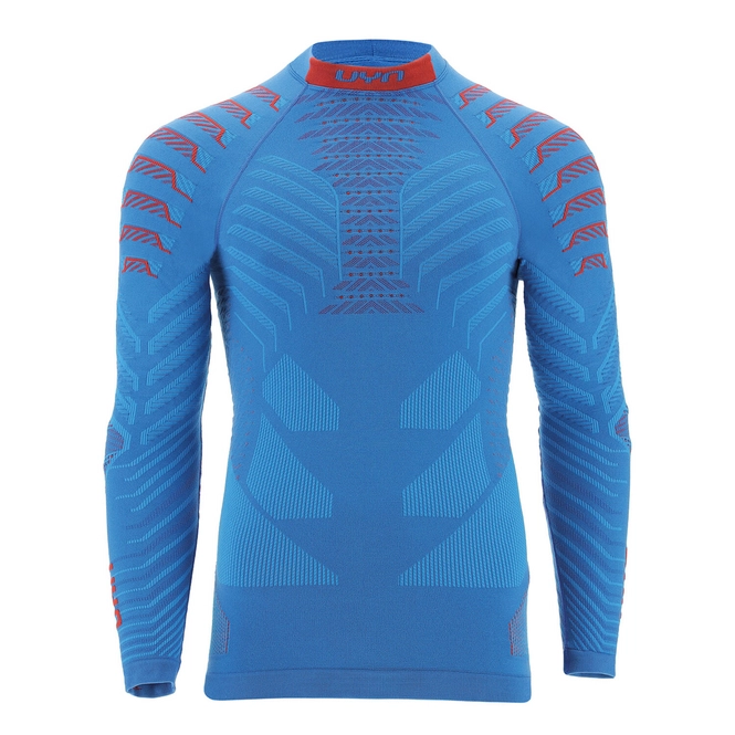 Undershirt UYN Men Resilyon Uw L/S Turtle Neck Blue Red