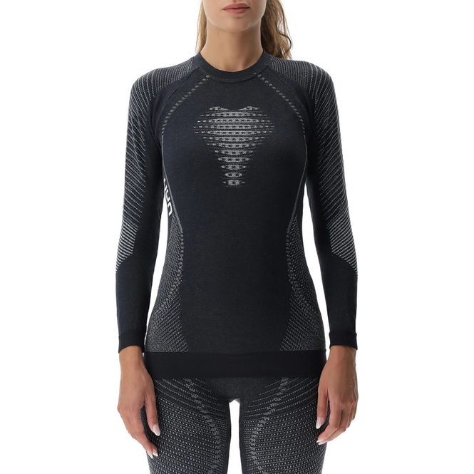 Undershirt UYN Women Cashmere Shiny 2.0 Uw L/S Round Neck Celebrity Silver