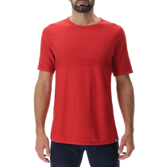 T-Shirt UYN Men Natural Training OW S/S Pompeian Red '24
