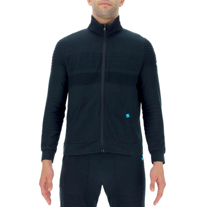 Zip Sweatshirt UYN Men Natural Training OW Full Zip L/S Blackboard