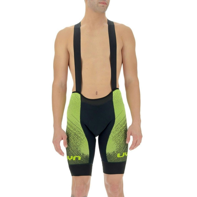 Cycling Trousers UYN Men Racefast OW BIB Short Black Yellow