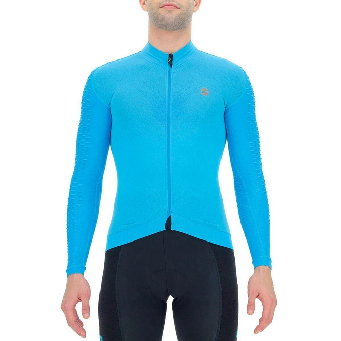 Cycling Jersey UYN Men Airwing Winter OW L/S Turquoise Black