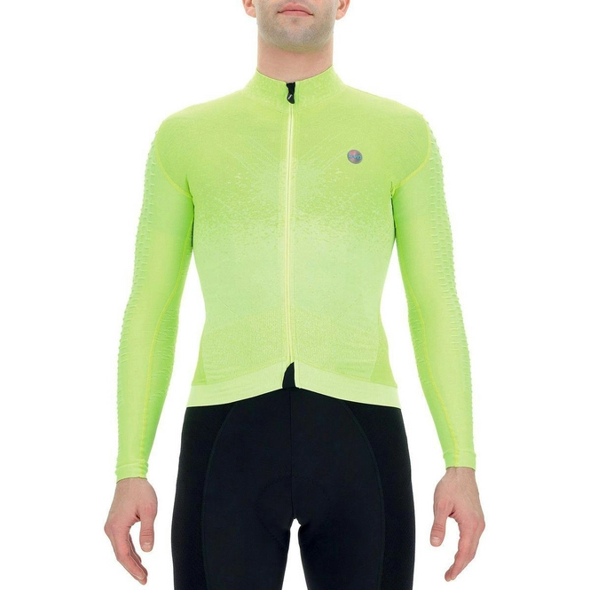 Cycling Jersey UYN Men Airwing Winter OW L/S Yellow Black
