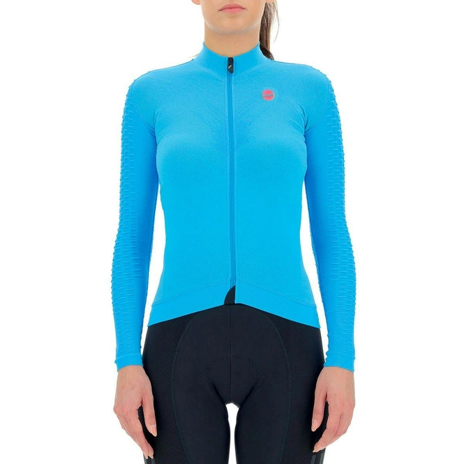 Cycling Jersey UYN Women Airwing Winter OW L/S Turquoise Black