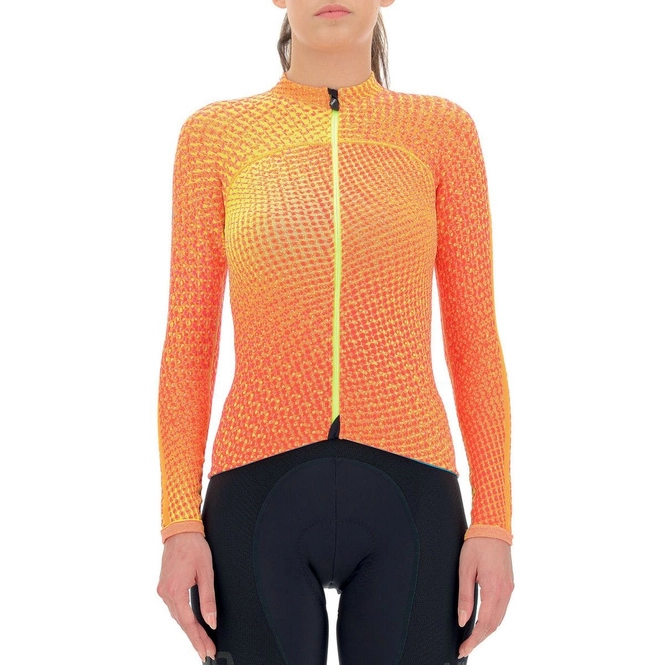 Cycling Jersey UYN Women Spectre Winter OW L/S Orange Ginger