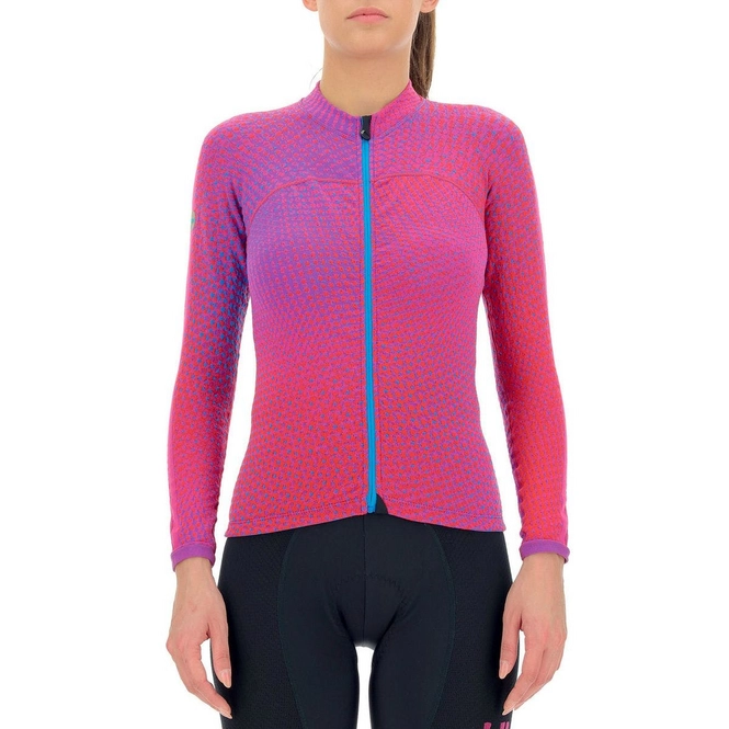 Cycling Jersey UYN Women Spectre Winter OW L/S Pink Galaxy