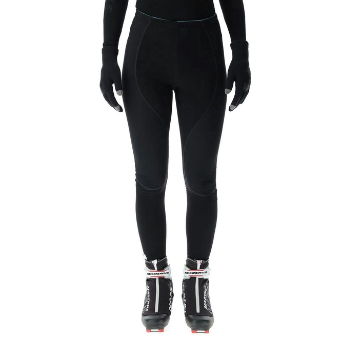 Ski Trousers UYN Women Cross Country Skiing Buffercone Pants Black Turquoise