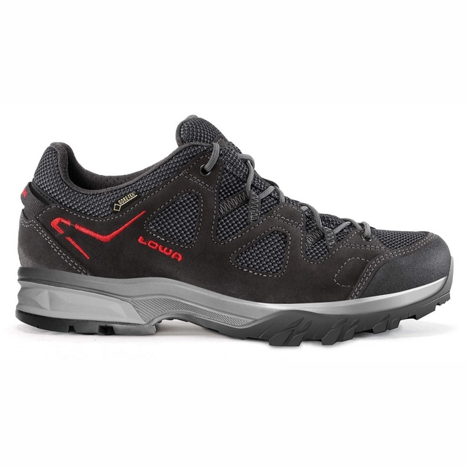 Walking Shoe Lowa Phoenix Lo Gtx Anthracite Red