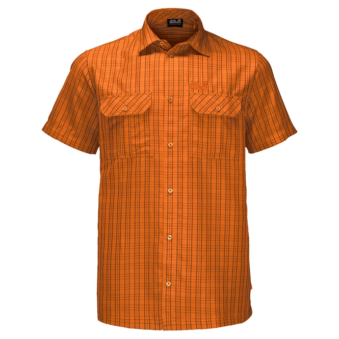 Shirt Jack Wolfskin Men Thompson Desert Orange Checks