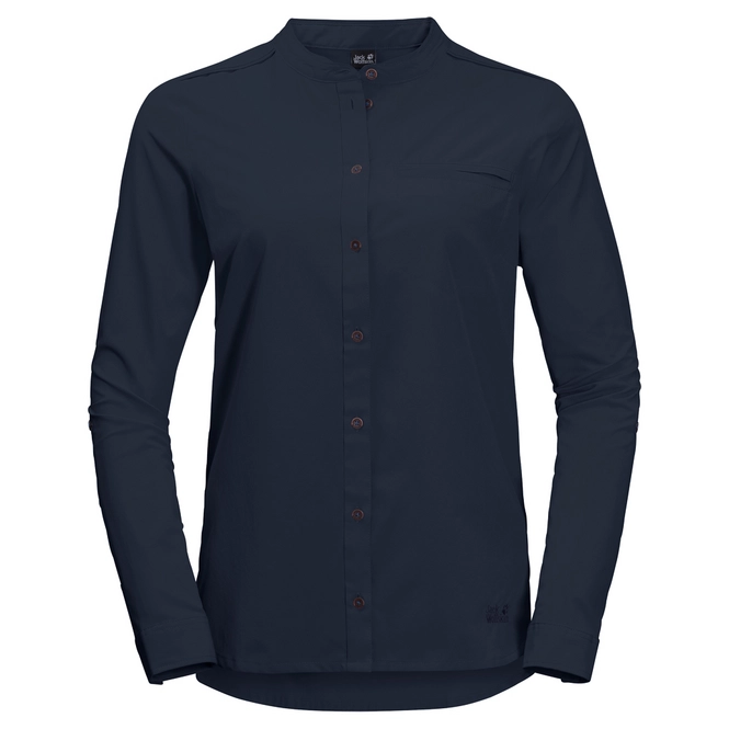 Shirt Jack Wolfskin Women Victoria Roll-Up Midnight Blue