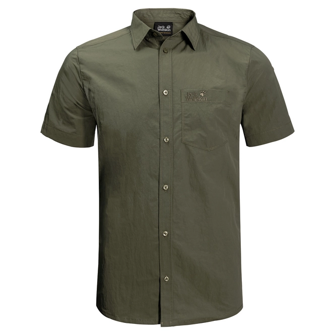 Shirt Jack Wolfskin Men Lakeside Woodland Green