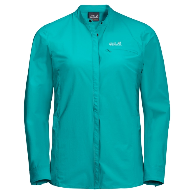 Shirt Jack Wolfskin Women Hilltop Trail Aquamarine