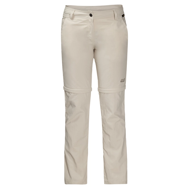 Trousers Jack Wolfskin Women Marrakech Zip Off Light Sand