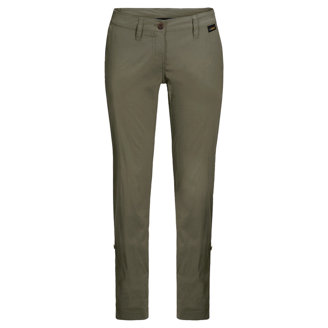 Trousers Jack Wolfskin Women Desert Roll-Up Woodland Green
