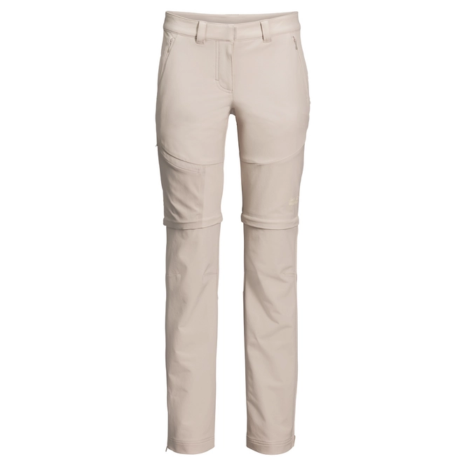 Trousers Jack Wolfskin Women Activate Zip Away Light Beige