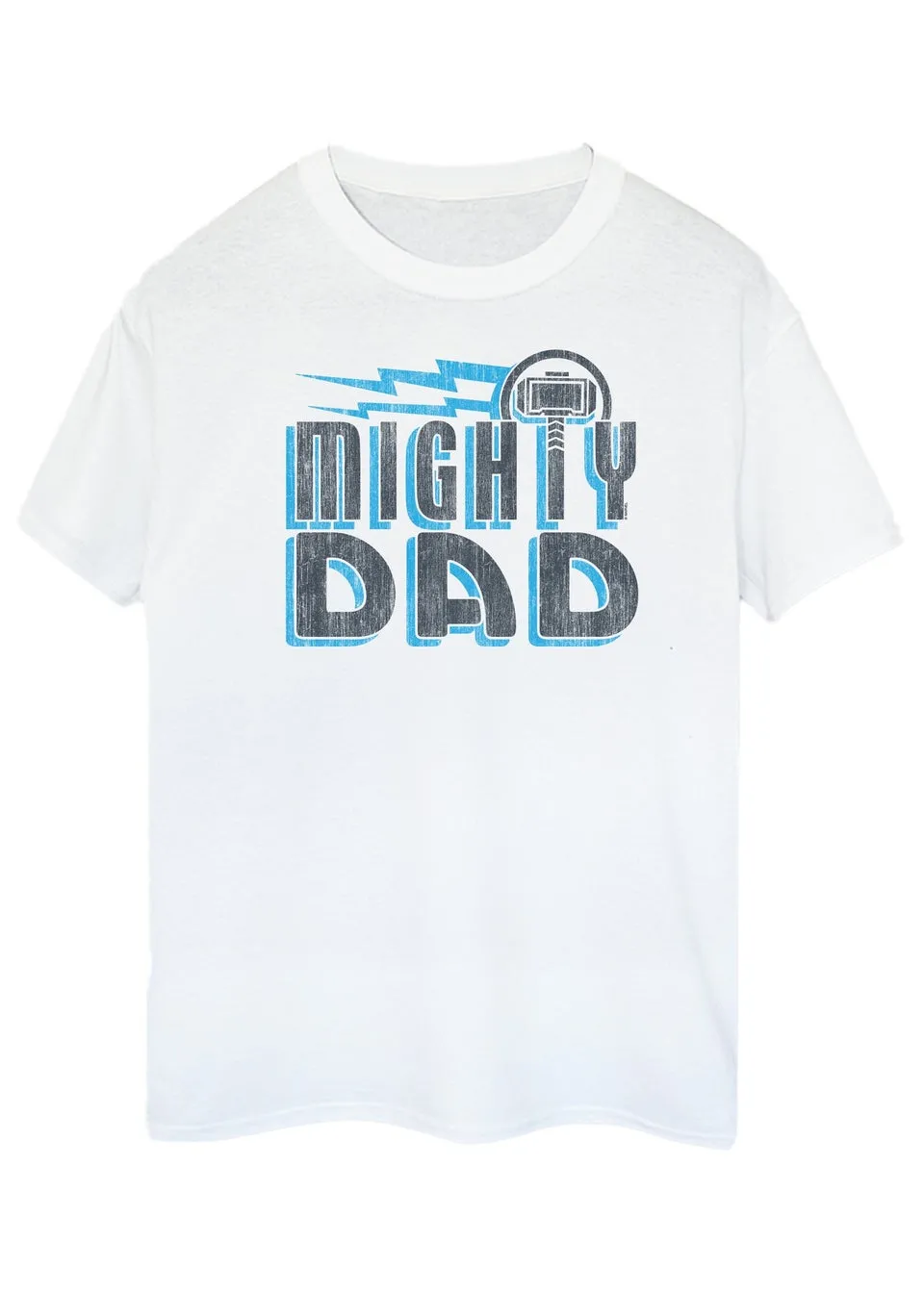 Marvel White Universe Thor Mighty Dad Men T-Shirt