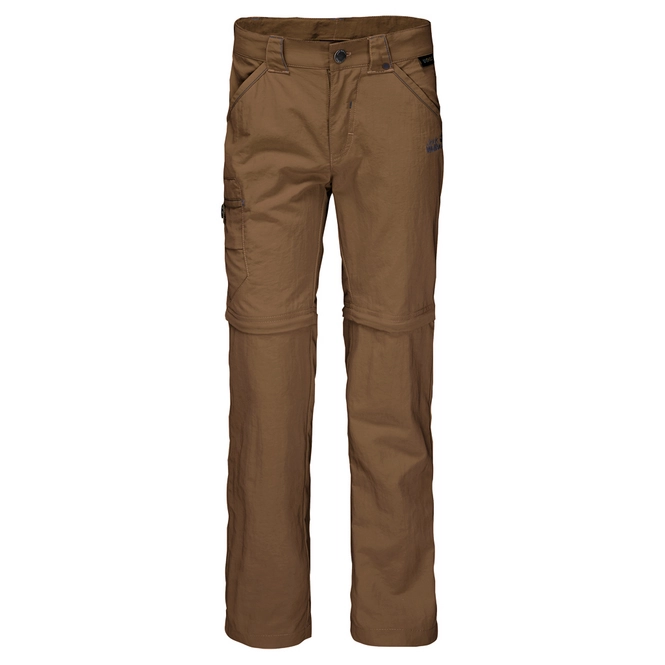 Trousers Jack Wolfskin Kids Safari Zip Off Bark Brown