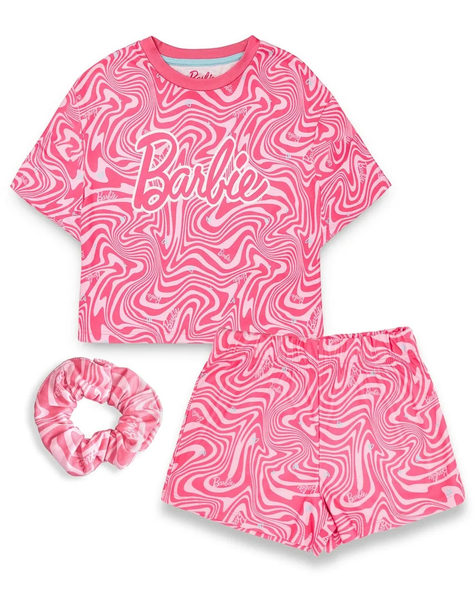 Barbie Kids Pink Shortie Pyjama Set (3-12 Years)