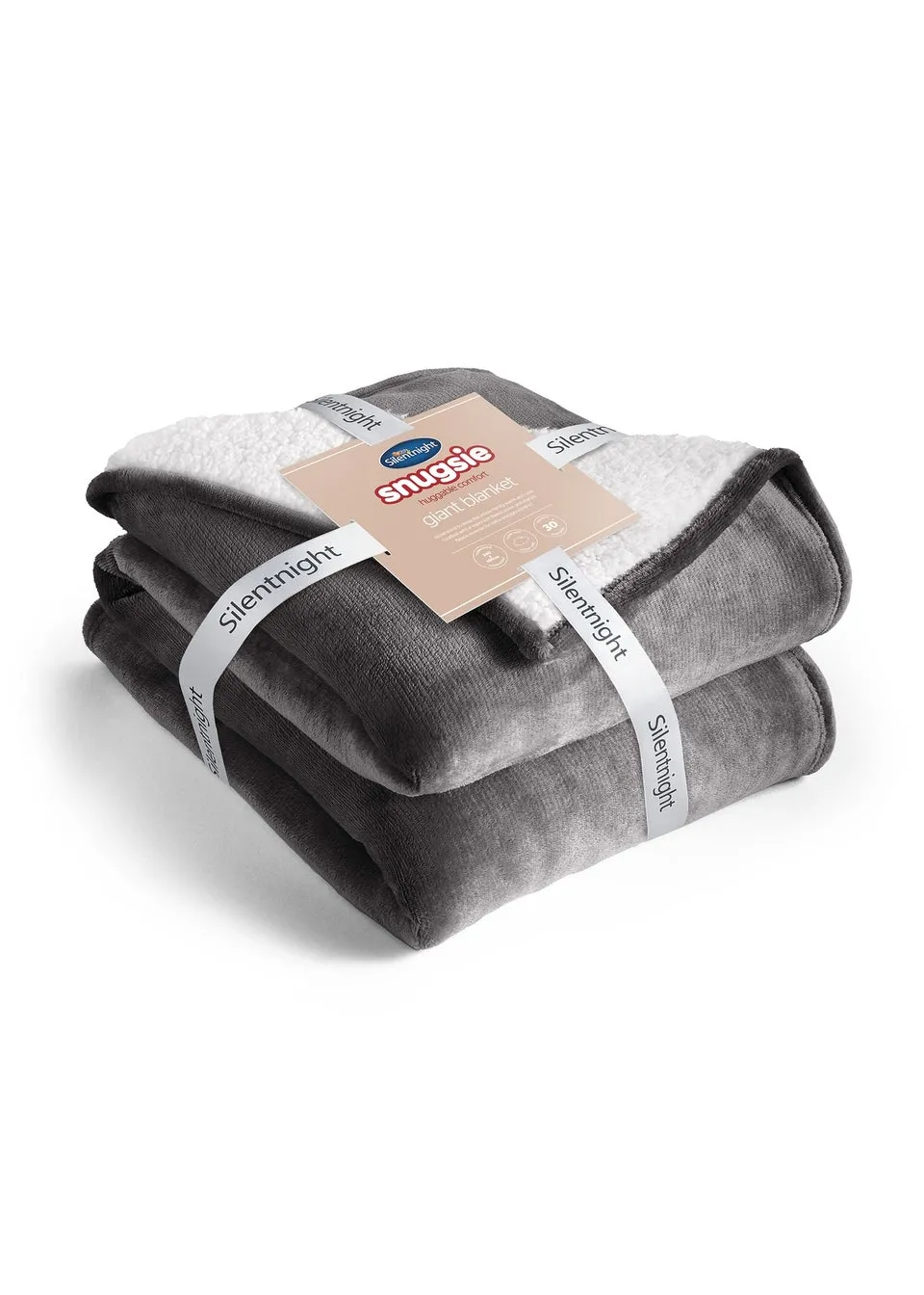 Silentnight Charcoal Snugsie Blanket