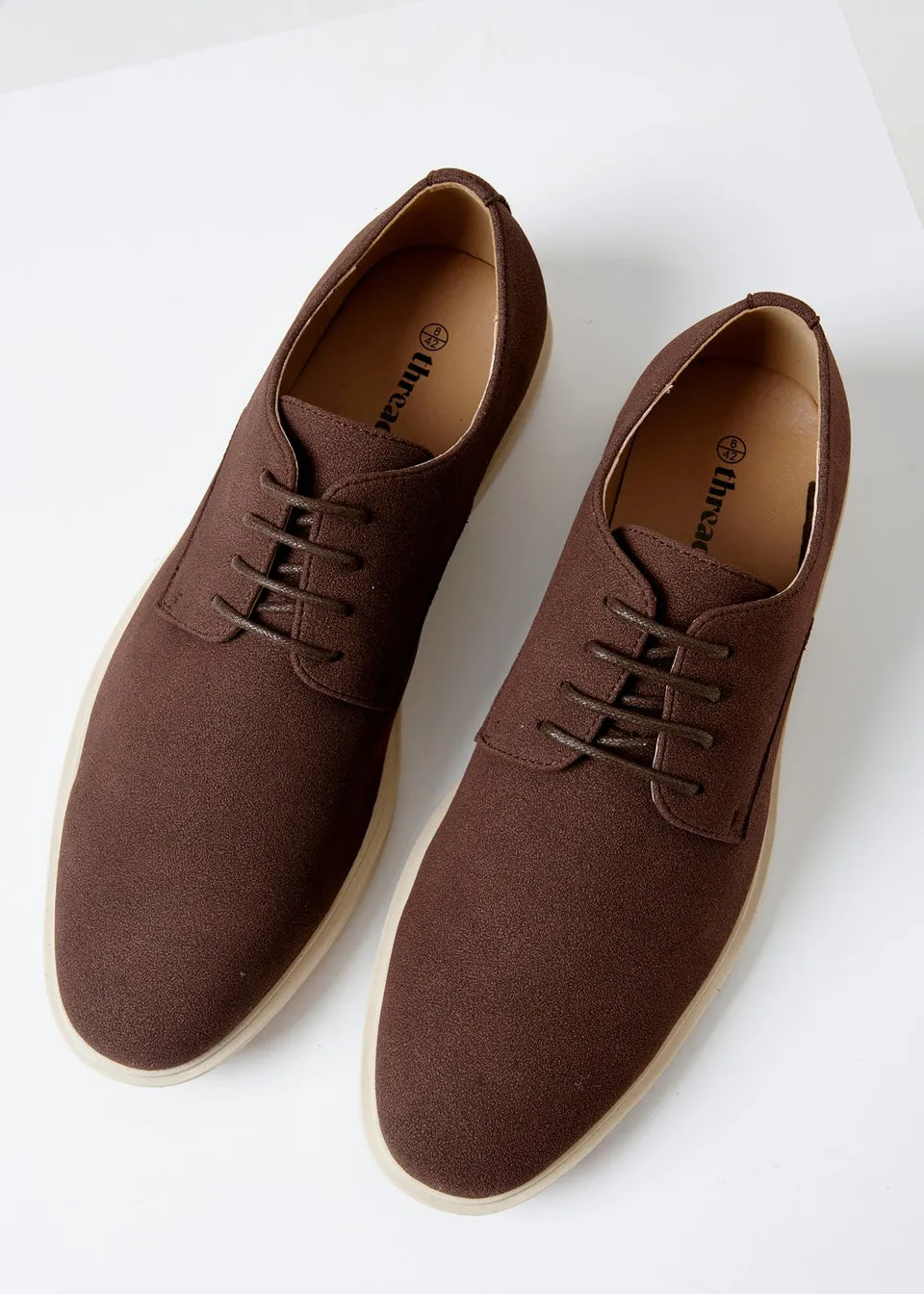 Threadbare Chocolate Faux Suede Desert Shoes
