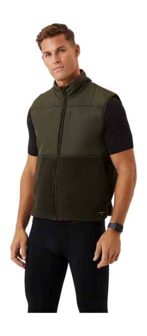 Body Warmer Björn Borg Men Centre Pile Fleece Vest Forest Night