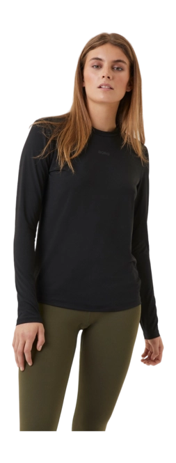 Long Sleeve Björn Borg Women Borg Long Sleeve T-Shirt Black Beauty