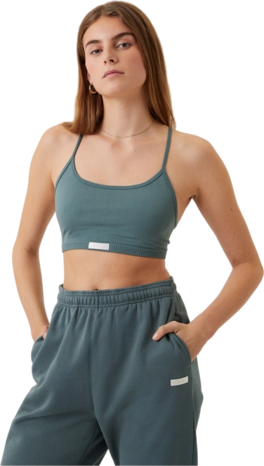 Sports Bra Björn Borg Women Studio Seamless Spaghetti Strap Bra Balsam Green