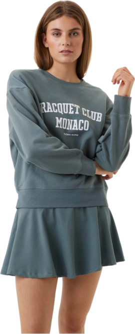 Jumper Björn Borg Women Ace Boyfriend Crew Balsam Green