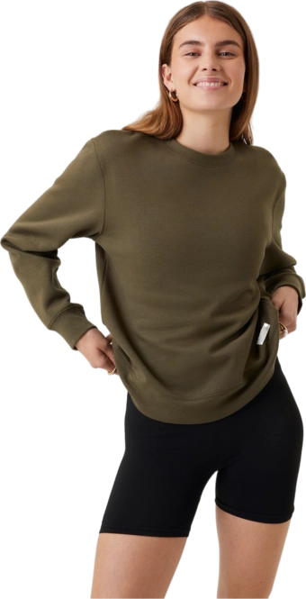 Jumper Björn Borg Women Centre Crew Olive Night