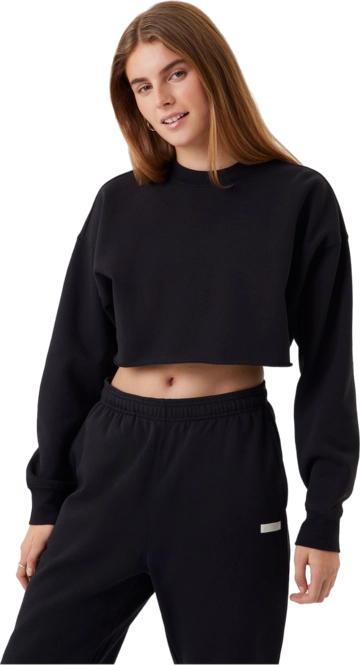 Jumper Björn Borg Women Studio Oversized Cropped Crew Black Beauty