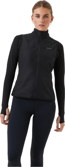 Zip Sweatshirt Björn Borg Women Borg Running Zip Sweatshirt Ripstop Black Beauty