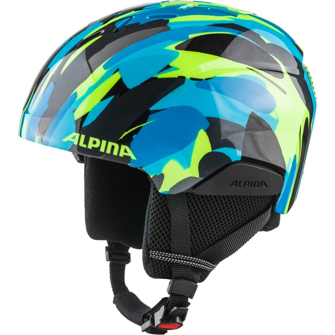 Ski Helmet Alpina Kids Pizi Neon/Blue Green Gloss '24