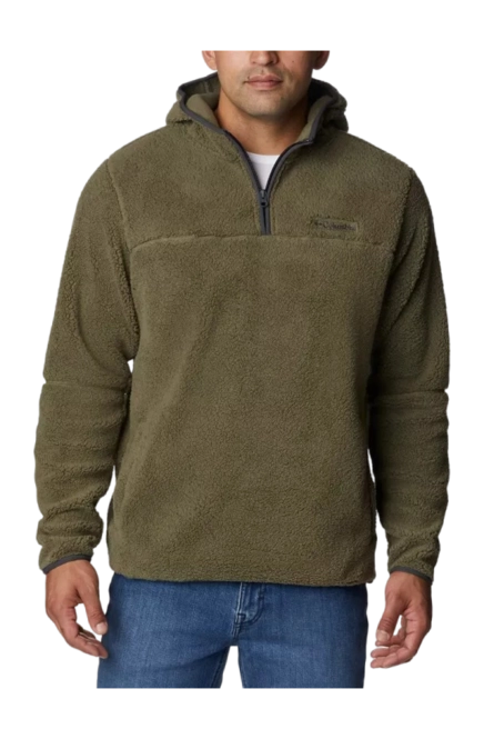 Sweater Columbia Men's Rugged Ridge III Sherpa Pullover Hoodie Stone Green