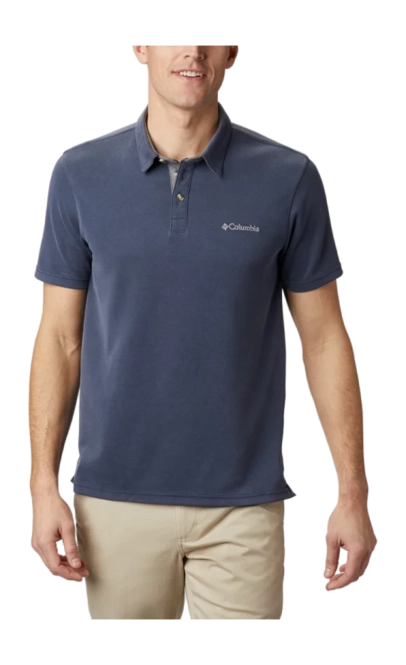 Polo Shirt Columbia Men Nelson Point Collegiate Navy