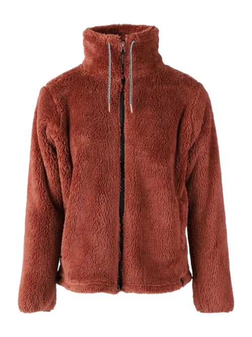 Ski Zip Sweatshirt Brunotti Women's Kyoto Fleece Mahoganny