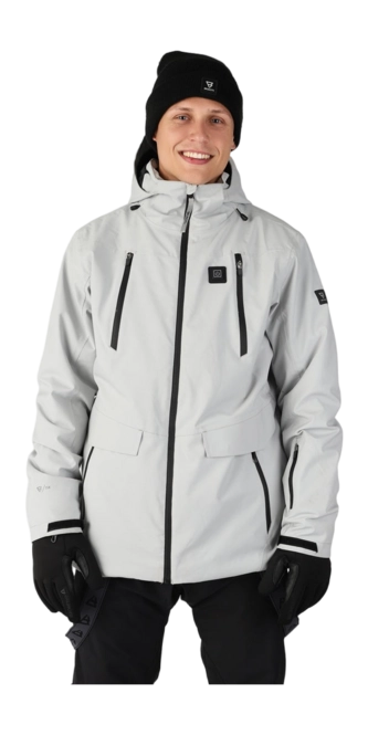 Ski Jacket Brunotti Men Baron-Heat Stone Grey