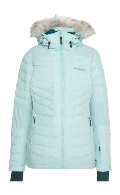 Ski Jacket Columbia Women Bird Mountain II Insulated Ski Jacket Aqua Haze