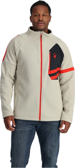 Zip Sweatshirt Spyder Men Wengen Bandit Jacket Sandstorm