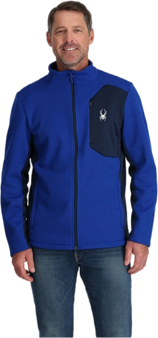 Zip Sweatshirt Spyder Men Bandit Jacket Electric Blue